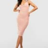Petite - Robe Mi-longue à Coutures Apparentes -BOOHO Kleidung Magasin gzz55478 blush xl