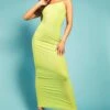 Robe Longue Basique -BOOHO Kleidung Magasin gzz55784 lime xl