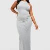 Grande Taille - Robe Longue Dos Nu -BOOHO Kleidung Magasin gzz55812 grey20marl xl