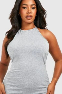 Grande Taille - Robe Longue Dos Nu -BOOHO Kleidung Magasin gzz55812 grey20marl xl 3