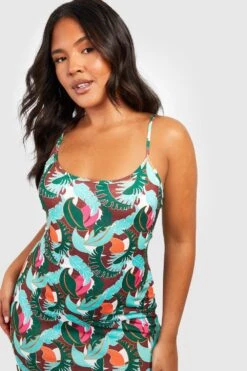 Grande Taille - Robe Longue En Jersey -BOOHO Kleidung Magasin gzz55813 green xl 3