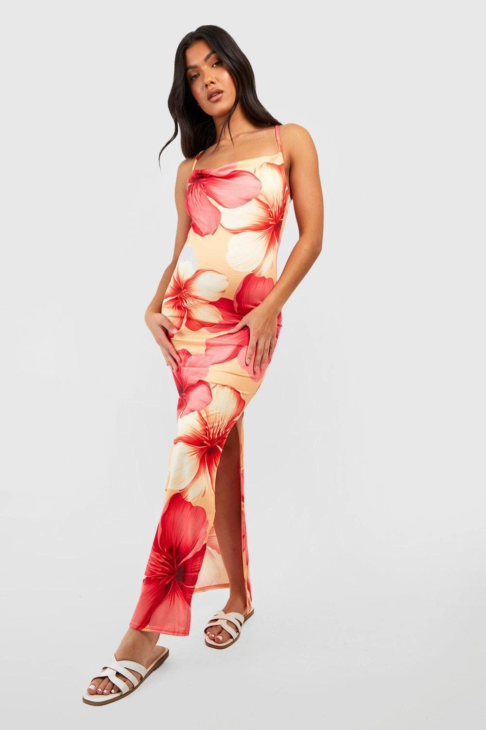 Maternité - Robe De Grossesse Longue Fleurie 3 Maternité - Robe De Grossesse Longue Fleurie