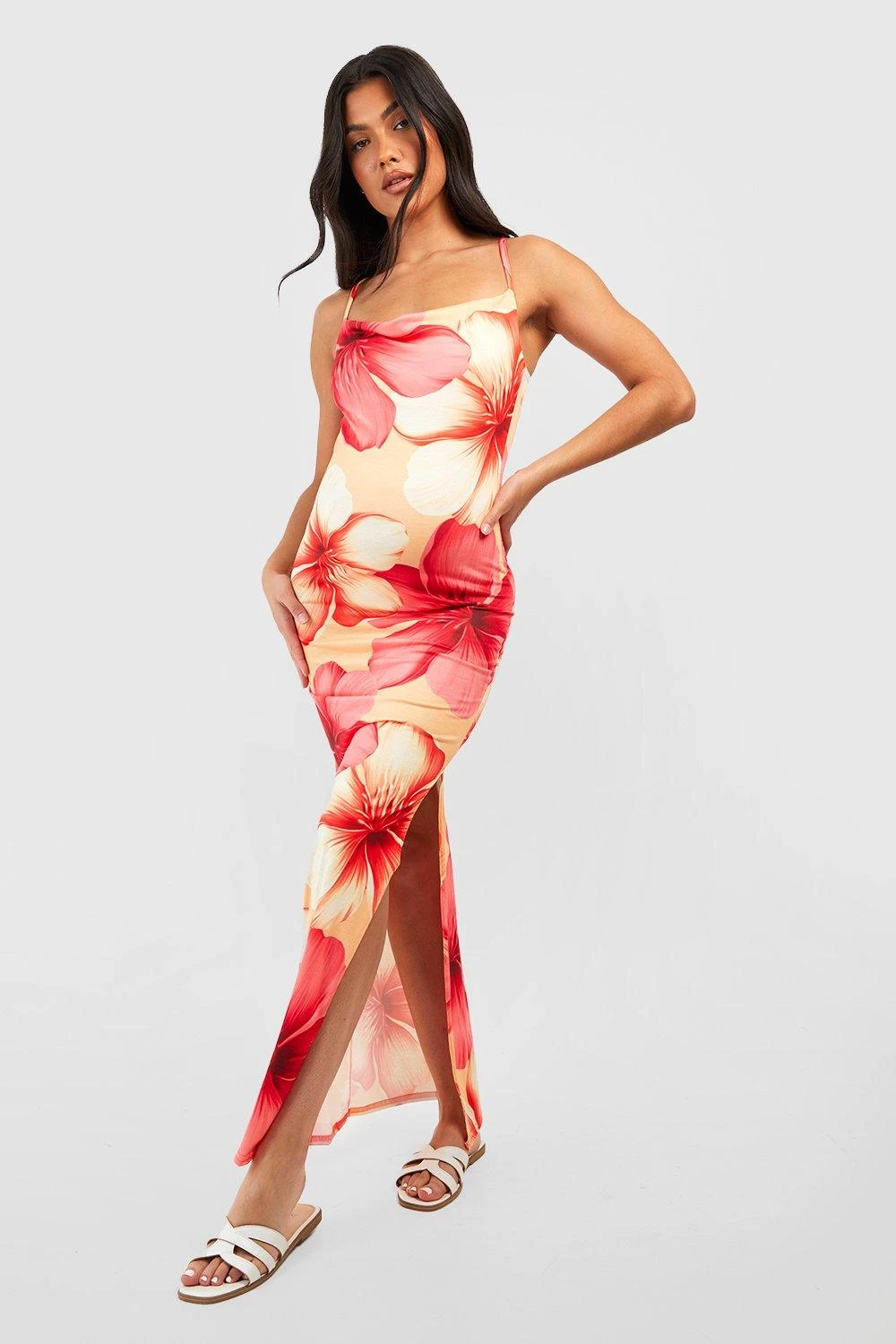 Maternité - Robe De Grossesse Longue Fleurie 5 Maternité - Robe De Grossesse Longue Fleurie – Image 3