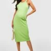 Maternité - Robe De Grossesse Moulante Côtelée -BOOHO Kleidung Magasin gzz56755 lime xl