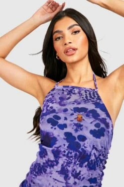 Maternité - Robe De Grossesse Longue Imprimé Abstrait -BOOHO Kleidung Magasin gzz56838 purple xl 3