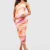 BOOHOO Maternité - Robe De Grossesse Mi-longue Froncée Tie Dye 2 BOOHOO Maternité - Robe De Grossesse Mi-longue Froncée Tie Dye -BOOHO Kleidung Magasin gzz58084 pink xl