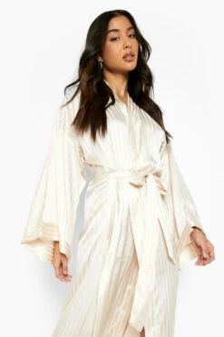 BOOHOO Robe De Chambre Oversize Satinée -BOOHO Kleidung Magasin nzz89165 blush xl 2
