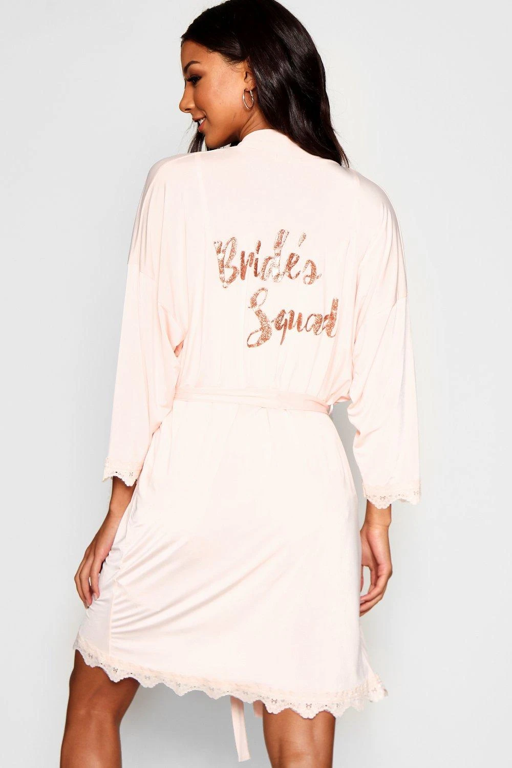 Robe De Chambre à Slogan Brides Squad 6 Robe De Chambre à Slogan Brides Squad – Image 4