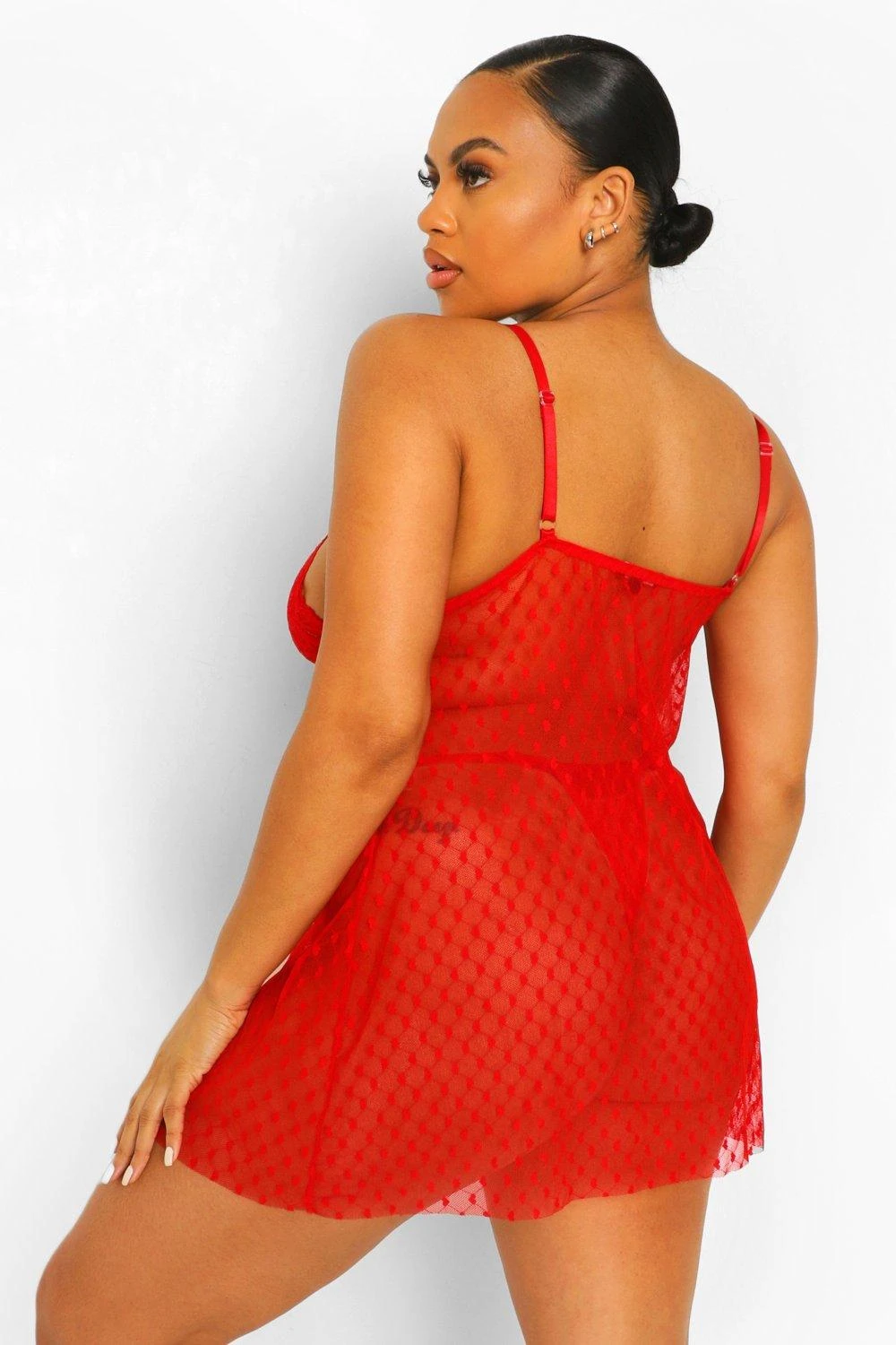 Grande Taille - Robe Nuisette En Tulle 4 Grande Taille - Robe Nuisette En Tulle â Image 2