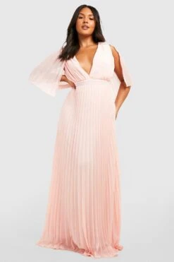 Grande Taille - Robe Longue Pour Demoiselle D'honneur -BOOHO Kleidung Magasin pzz02074 rose xl 2