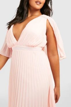 Grande Taille - Robe Longue Pour Demoiselle D'honneur -BOOHO Kleidung Magasin pzz02074 rose xl 3