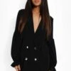 Petite - Robe Blazer à Manches Bouffantes -BOOHO Kleidung Magasin pzz02320 black xl
