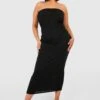 Grande Taille - Robe Longue Basique Bustier -BOOHO Kleidung Magasin pzz02632 black xl