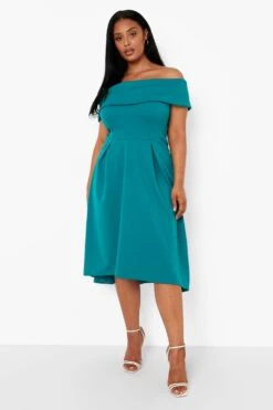 Grande Taille - Robe Mi Longue -BOOHO Kleidung Magasin pzz08382 emerald xl 3
