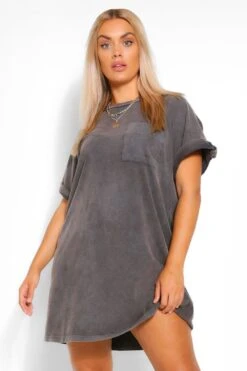 Grande Taille - Robe T-shirt Délavée