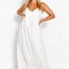 Grande Taille - Robe Longue Nouée à L'avant -BOOHO Kleidung Magasin pzz62614 ivory xl