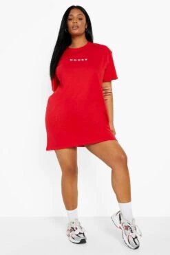 Grande Taille - Robe T-shirt Oversize Honey
