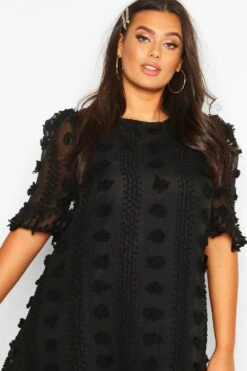 Grande Taille - Robe Babydoll En Tulle à Volants -BOOHO Kleidung Magasin pzz67660 blush xl 3