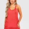 BOOHOO Robe De Plage Avec Broderie 2 BOOHOO Robe De Plage Avec Broderie -BOOHO Kleidung Magasin szz87236 red xl