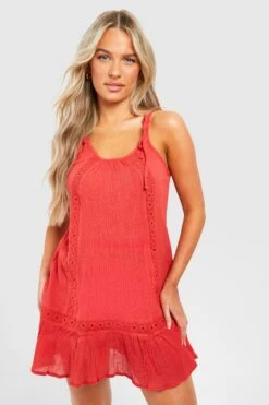 BOOHOO Robe De Plage Avec Broderie