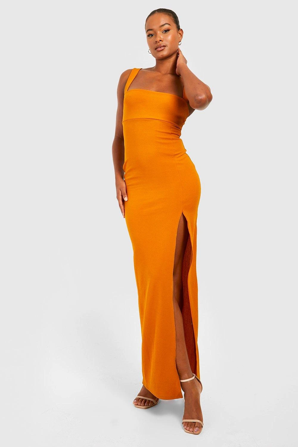 Tall - Robe Longue Fendue à Col Carré 5 Tall - Robe Longue Fendue à Col Carré – Image 3